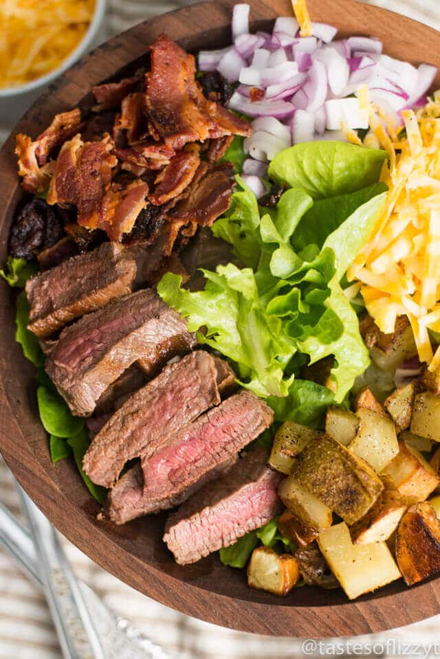 Steak and potato salad